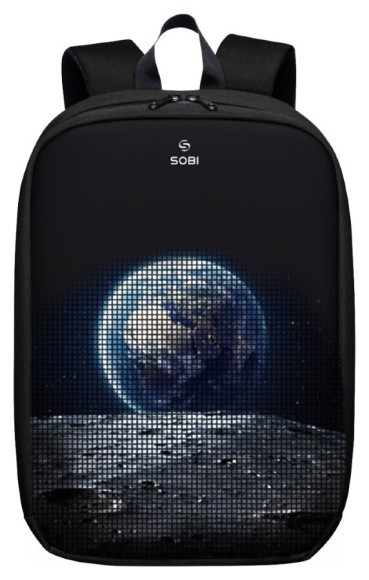 Рюкзак Sobi Pixel Max SB9703 Black із LED екраном, укр
