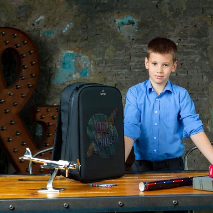 Рюкзак Sobi Pixel Max SB9703 Black с LED экраном