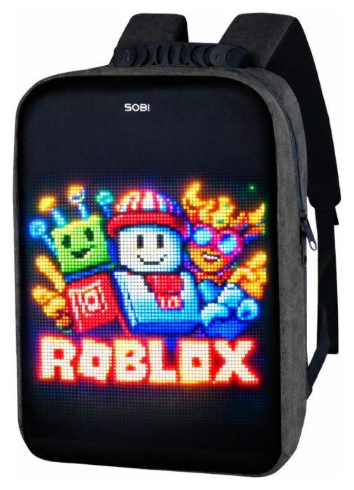 Рюкзак Sobi Pixel Max SB9703 Black із LED екраном, укр, укр