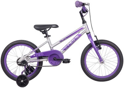 Велосипед 16&quot; Apollo NEO girls Brushed Alloy / Lavender / Purple Fade