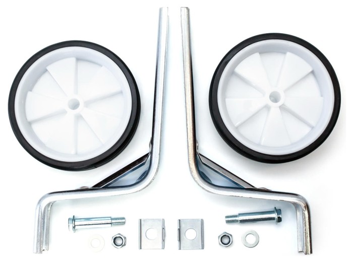 Опорні (тренувальні) колеса FSK-BH-204 для дитячих. ВЕЛ. 12 "-20" білі з чорним (білий з чорним), укр, укр