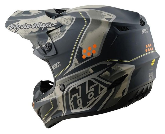 Мото шолом TLD GP PRO HELMET; TROOPER [BLACK / CAPER] XL