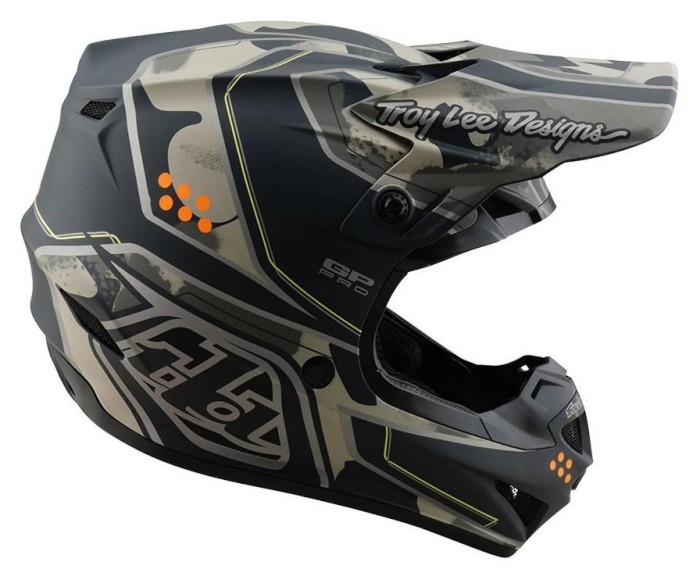 Мото шолом TLD GP PRO HELMET; TROOPER [BLACK / CAPER] XL