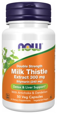 Silymarin Milk Thistle Extract 300 mg - 50 veg caps