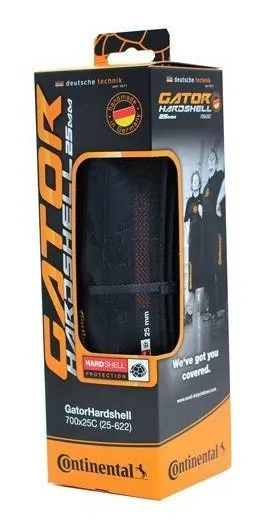 Покришка Continental Gator Hardshell, 27x1 1/4, 32-630, Чорна, не складна, Skin, 450гр.