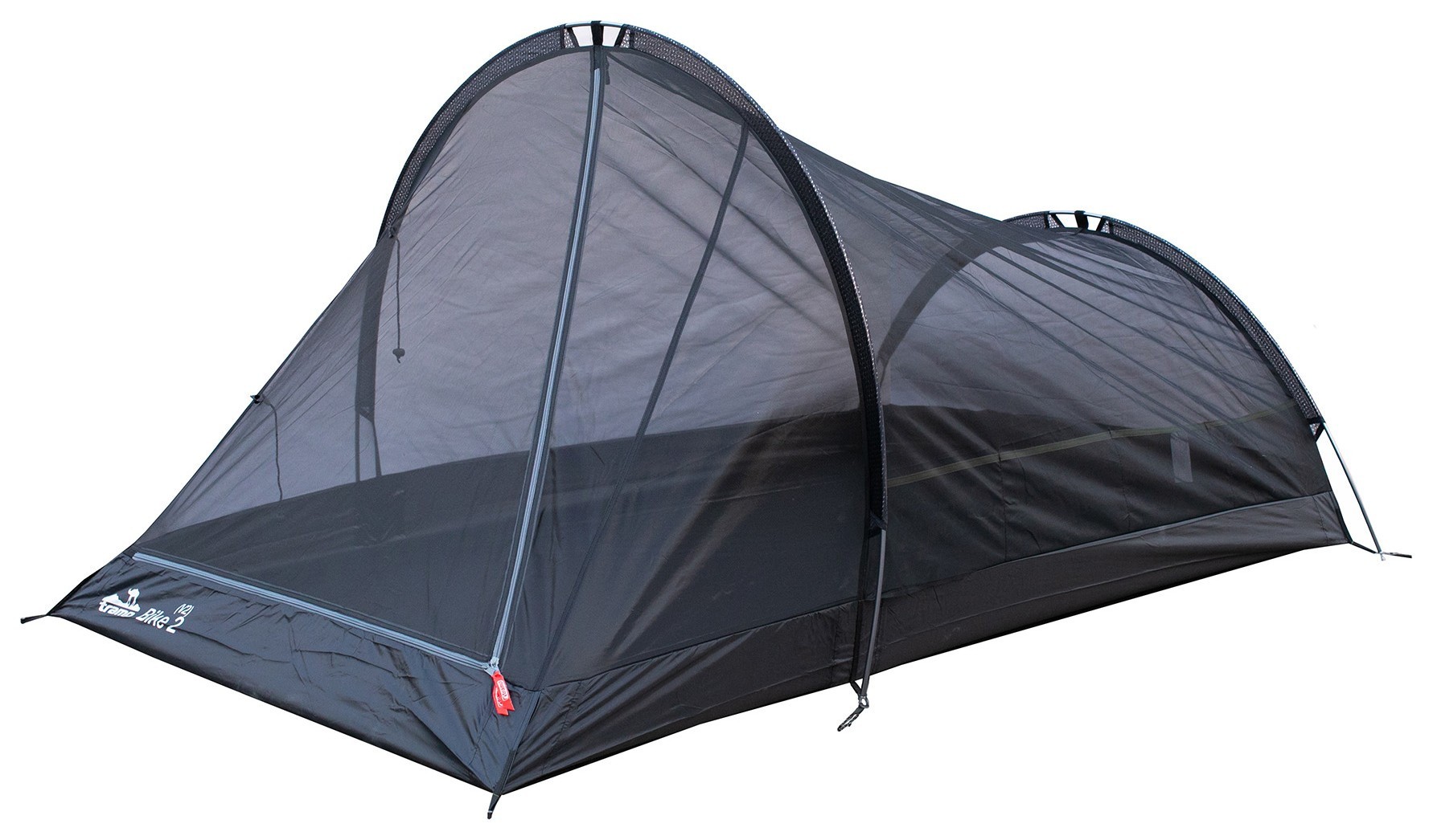 Палатка Tramp Bike 2 (V2) серая/красная (TRT-020)