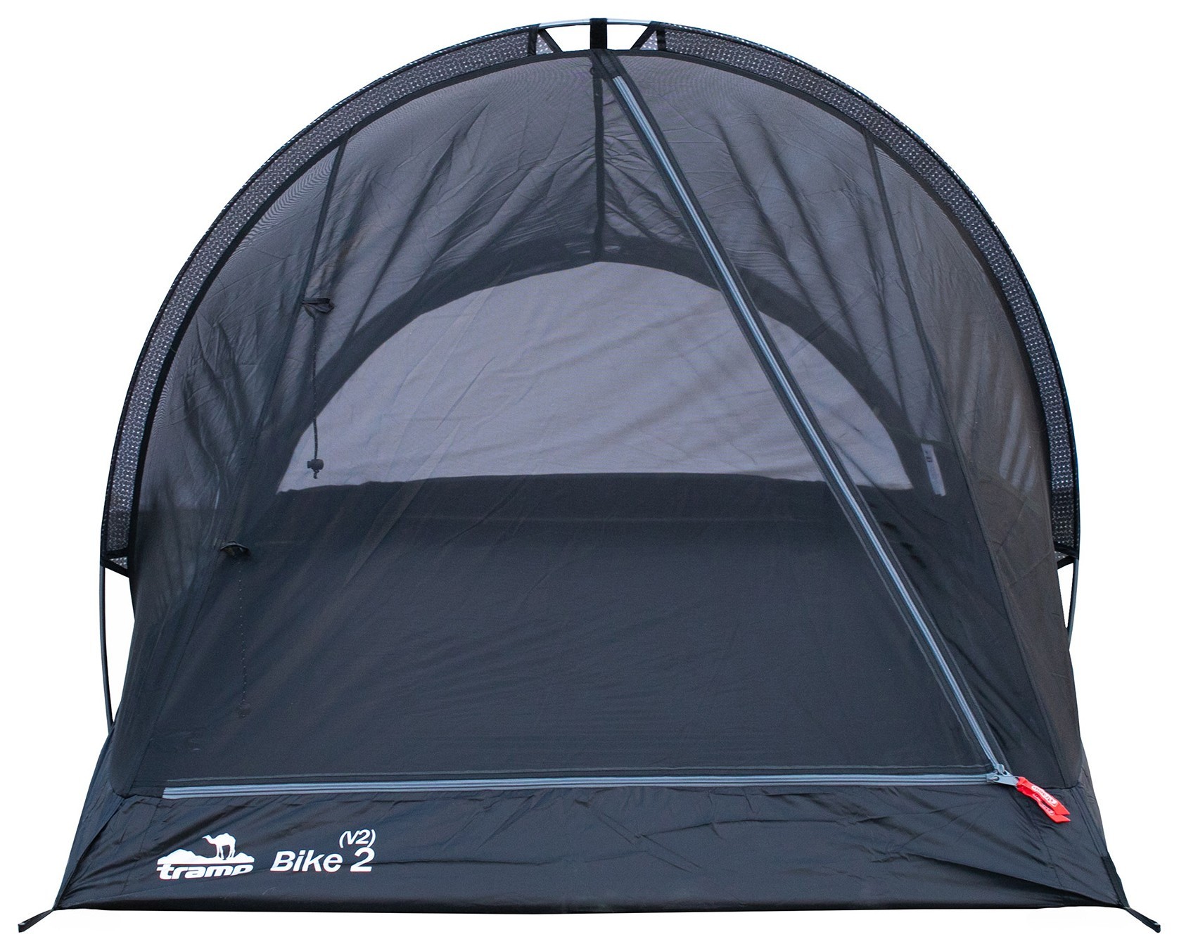 Палатка Tramp Bike 2 (V2) серая/красная (TRT-020)