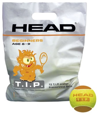Мячи для тенниса HEAD ( 578270 ) 72B HEAD TIP orange - Polybag - 6DZ 2025