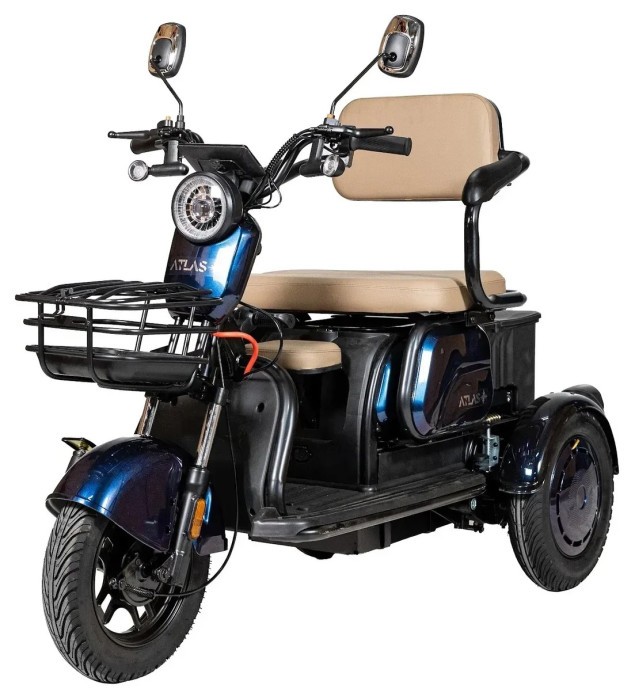 Електроскутер ATLAS Elegant Trike 800W Cyan Blue