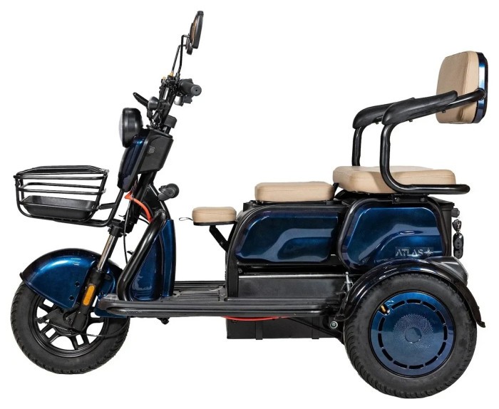 Електроскутер ATLAS Elegant Trike 800W Cyan Blue