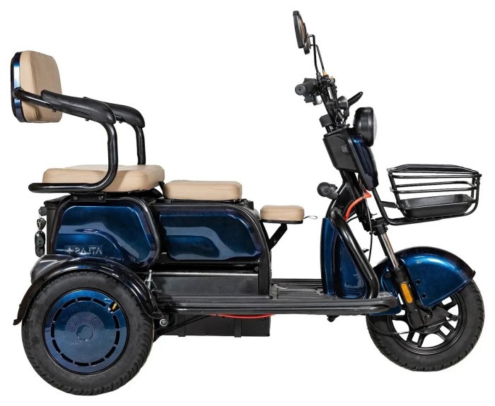 Електроскутер ATLAS Elegant Trike 800W Cyan Blue