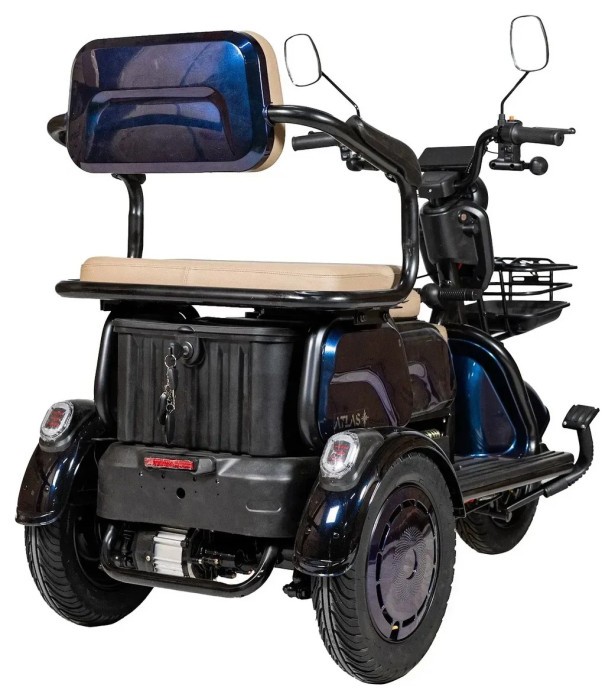 Електроскутер ATLAS Elegant Trike 800W Cyan Blue