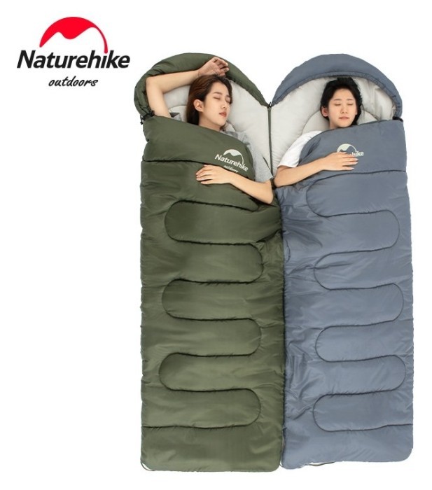 Спальный мешок Naturehike Y150L NH21MSD08, правый, темно-зеленый