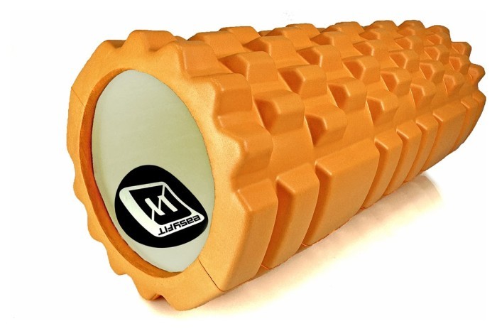 Масажний ролик EasyFit Grid Roller 33 см v.1.1 Помаранчевий