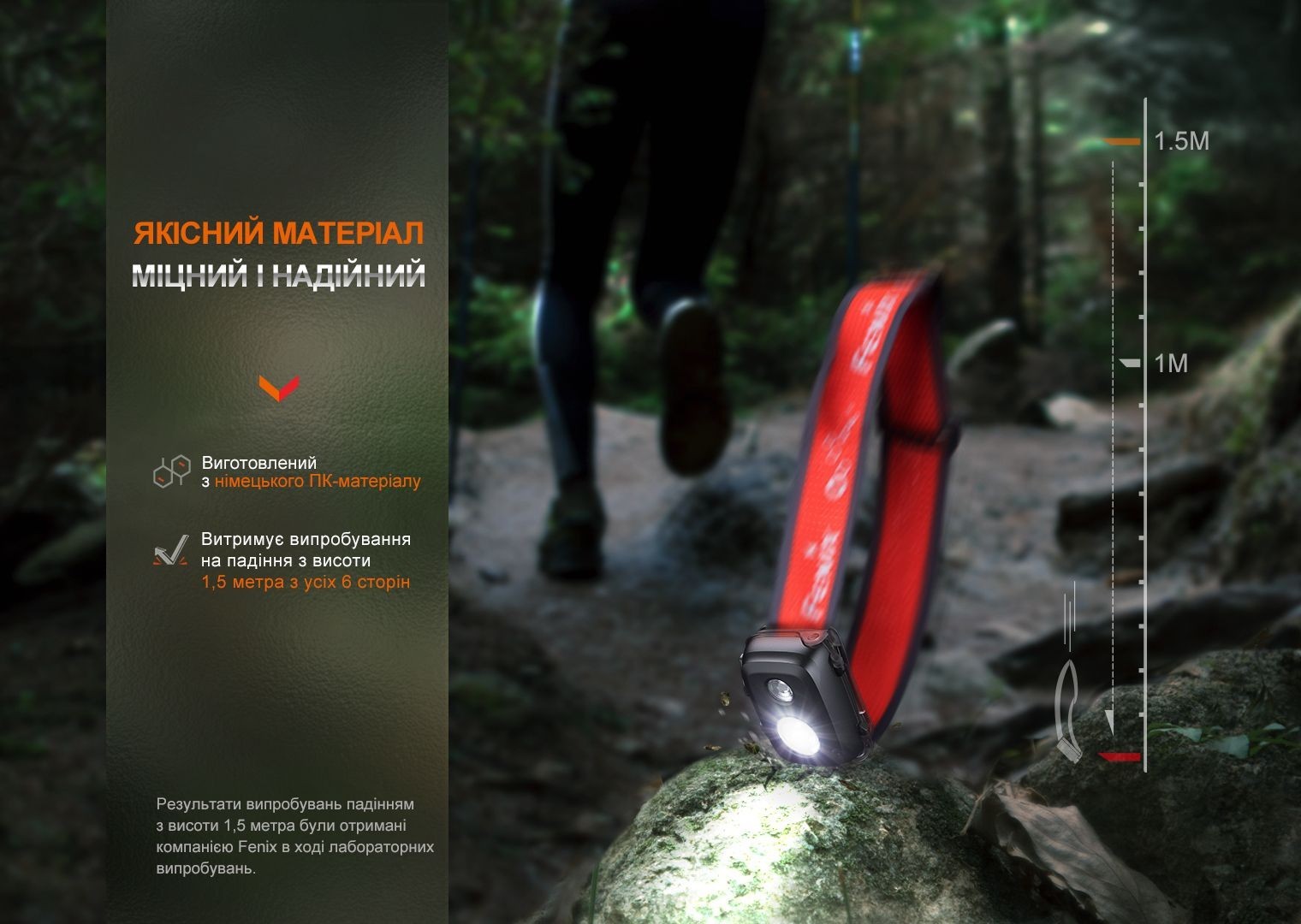 Ліхтар налобний Fenix HL16 AAA рожевий, укр, укр