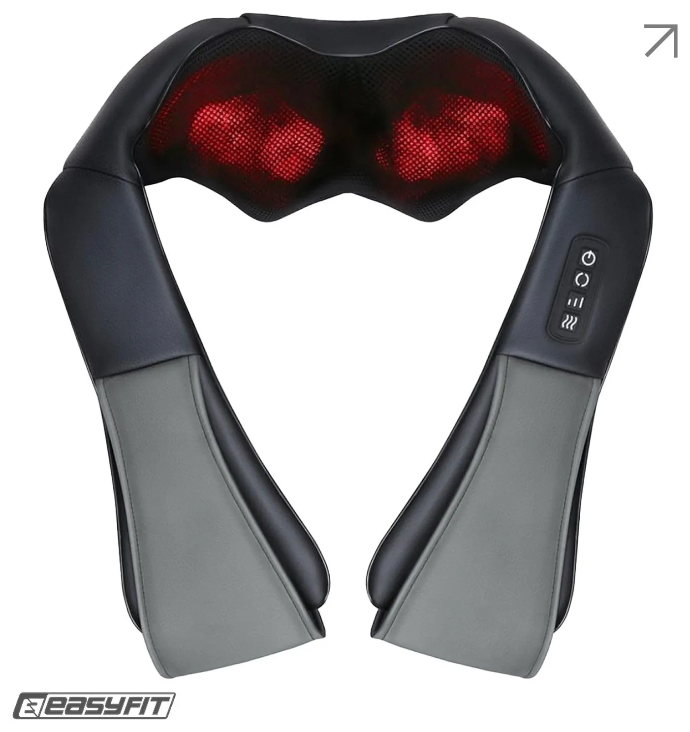 Масажер для шиї EasyFit Shiatsu (роликовий шиацу-масаж плечей і тіла) (EFIT_EF-2101)