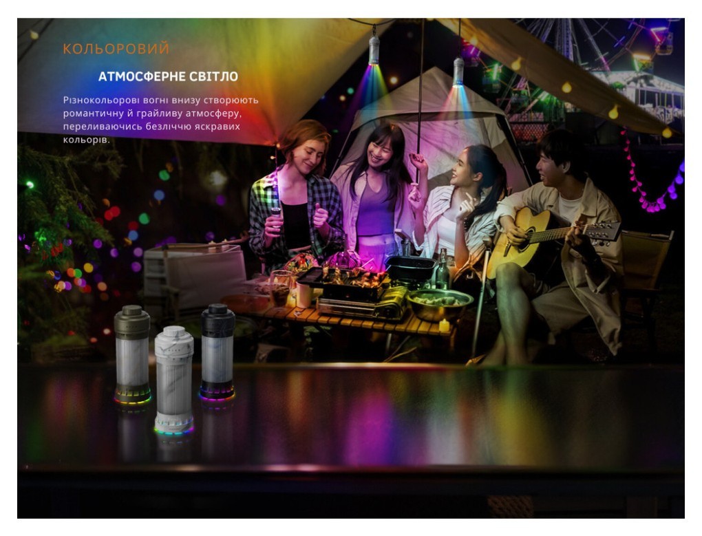 Ліхтар кемпінговий Fenix CL22R, чорний