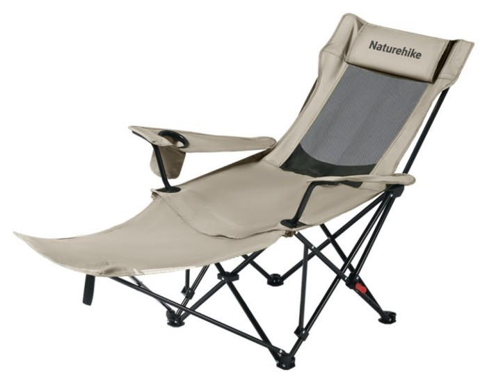 Кресло-шезлонг складной Naturehike CNK2550JJ023 Nightfall T05, сталь, хаки