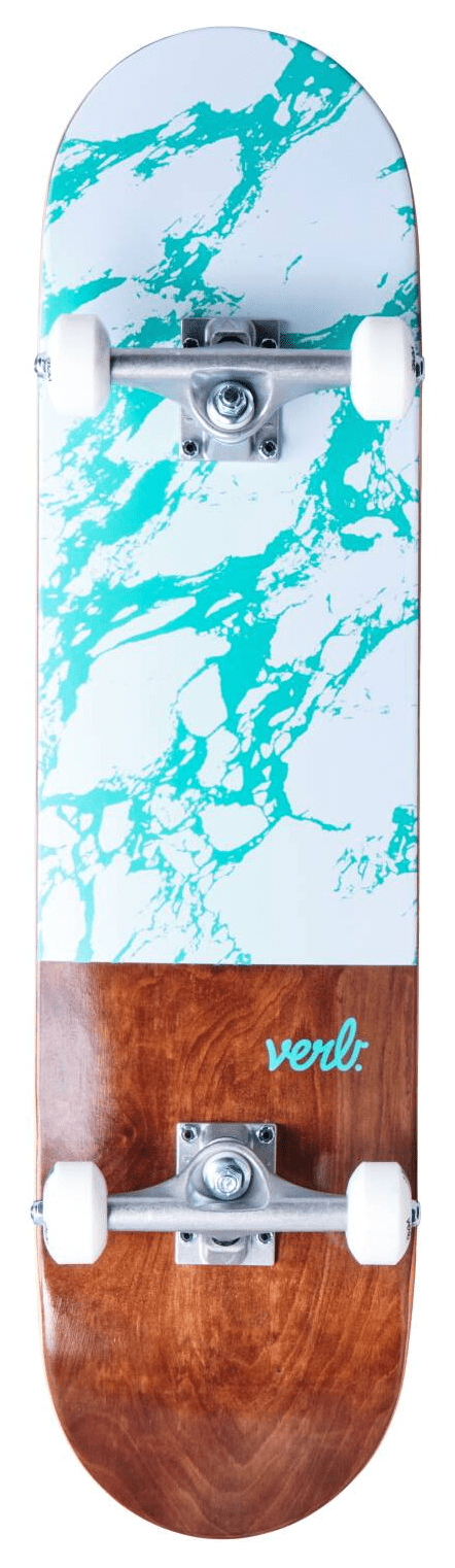 Verb Скейтборд Marble Dip Complete Skateboard 8" - White