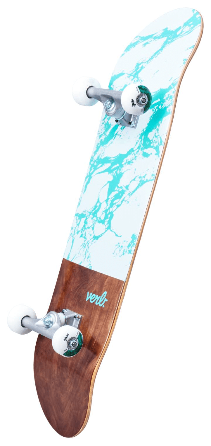 Verb Скейтборд Marble Dip Complete Skateboard 8" - White