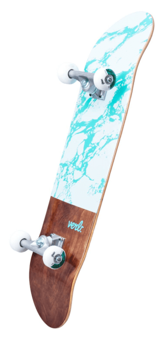 Verb Скейтборд Marble Dip Complete Skateboard 8" - White