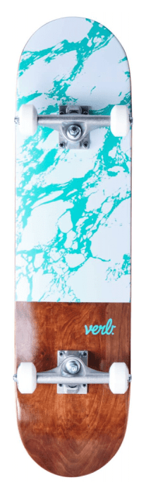 Verb Скейтборд Marble Dip Complete Skateboard 8" - White, укр, укр