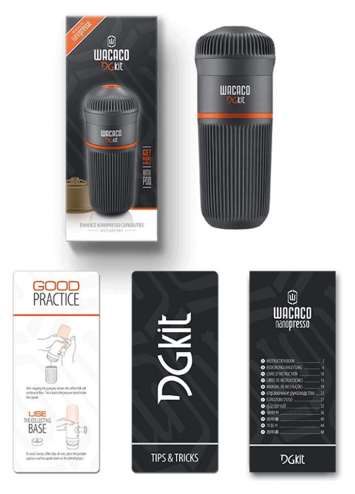 Аксессуары для Wacaco Nanopresso DG Kit (резервуар 140 мл, чашка, адаптер для капсул)