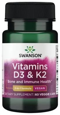 Vitamins D3 & K2 2000 Iu & 75mcg - 60 vcaps