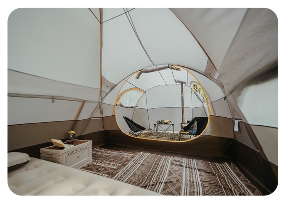 Палатка шестиместная Naturehike, KOTA 6, CNK2450WS031, 75D, светло-коричневая