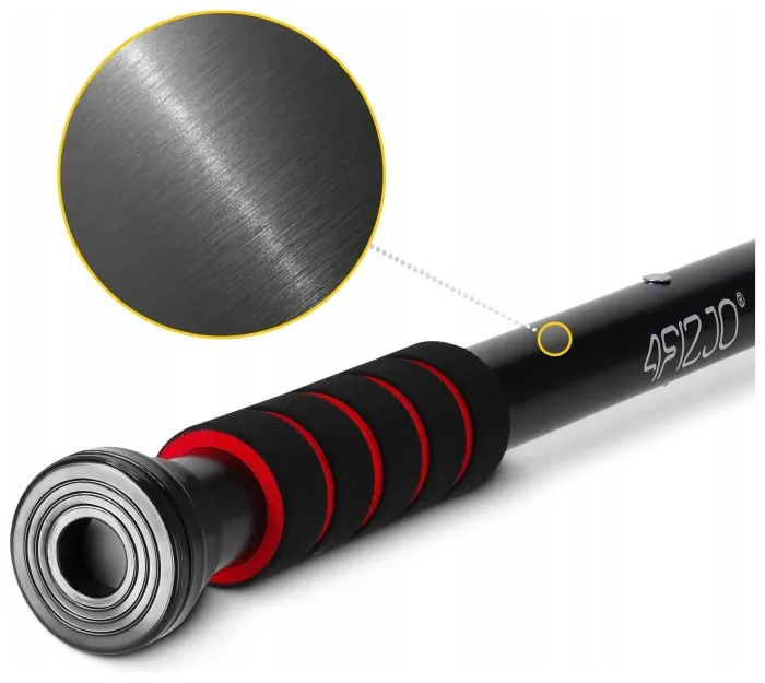 Турник раздвижной 4FIZJO Basic 61.5-100 см Black/Red (P-5905973402712)