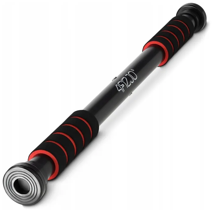 Турник раздвижной 4FIZJO Basic 61.5-100 см Black/Red (P-5905973402712)