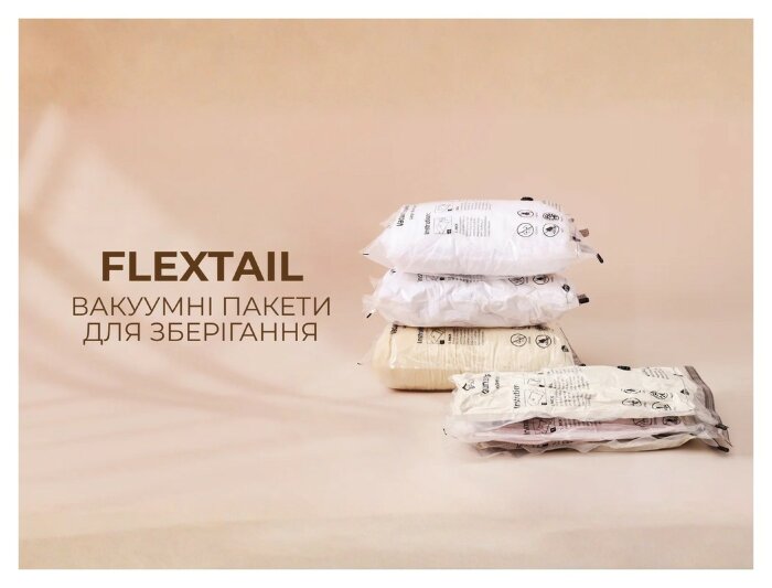Вакуумные пакеты Flextail, размер M (50х70 см), 4 шт.