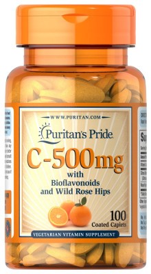 Vitamin C-500 mg with Bioflavonoids и Rose Hips - 100 Caps