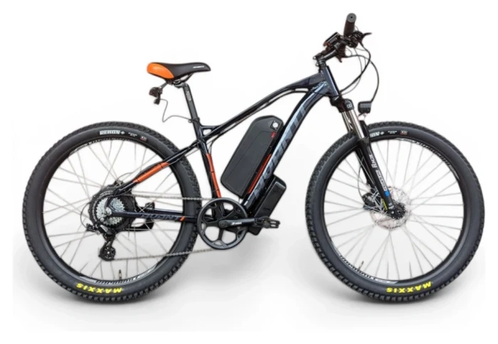 Електровелосипед гірський 27.5" Avanti E-Boost 650B+ MXUS 1000W Black-orange (2026) 17"