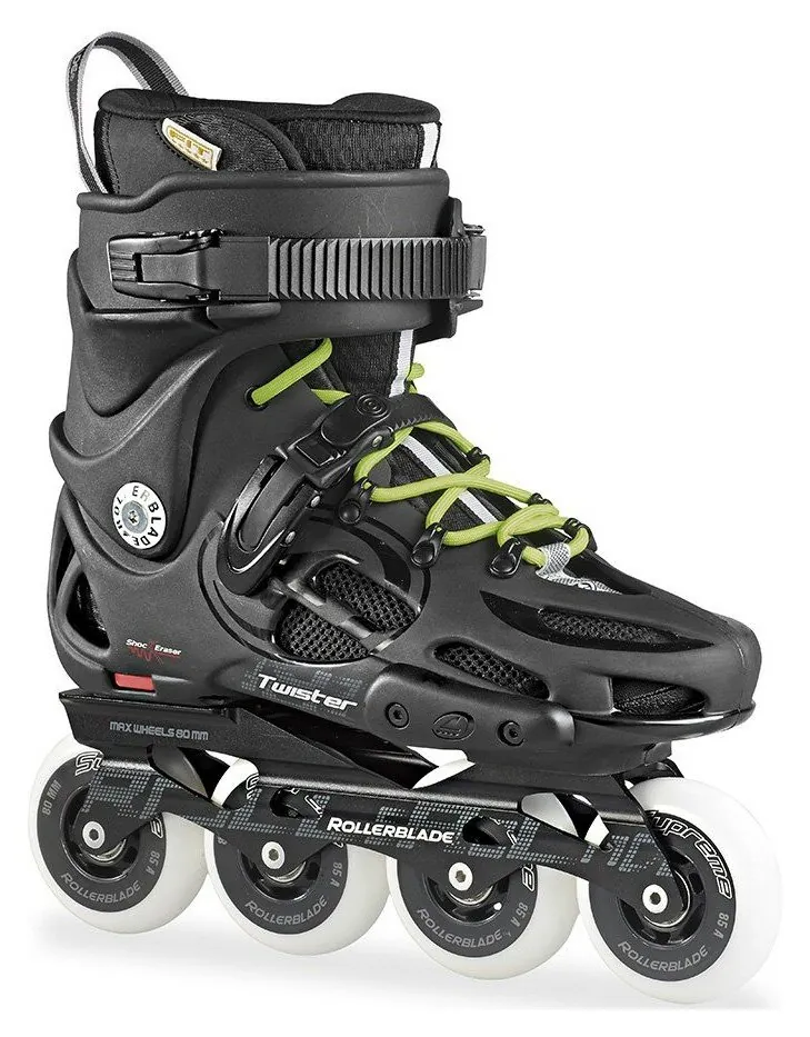 Роликові коньки для дорослих Rollerblade TWISTER 80 38.5 (6.5US) 245мм Black/grey (07505400 775) (230мм)