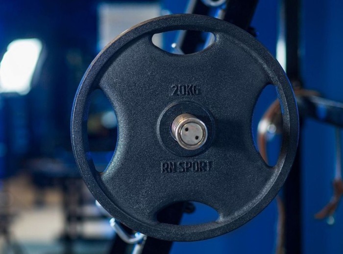 Блин RN-Sport 20 кг Ø51 мм для штанги с Quatro хватом. Черный