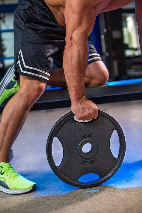 Блин RN-Sport 20 кг Ø51 мм для штанги с Quatro хватом. Черный