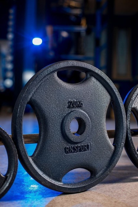 Блин RN-Sport 20 кг Ø51 мм для штанги с Quatro хватом. Черный