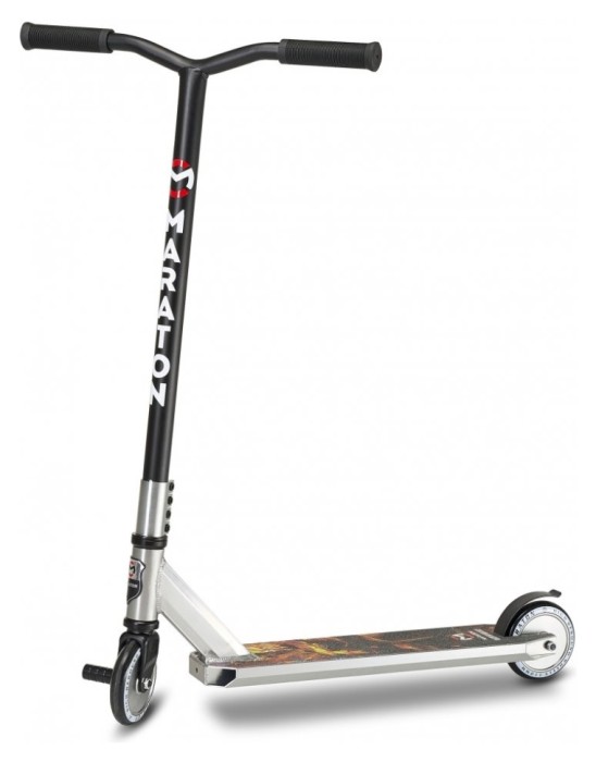 Трюковый самокат Maraton Blazer HIC 2022 Огонь черный Трюковый самокат Maraton Blazer HIC 2022
