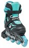 Ролики Rollerblade Microblade black-light blue, укр Фото - 3