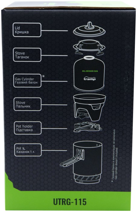 Система для приготування їжі Tramp 1,0л olive UTRG-115, укр, укр