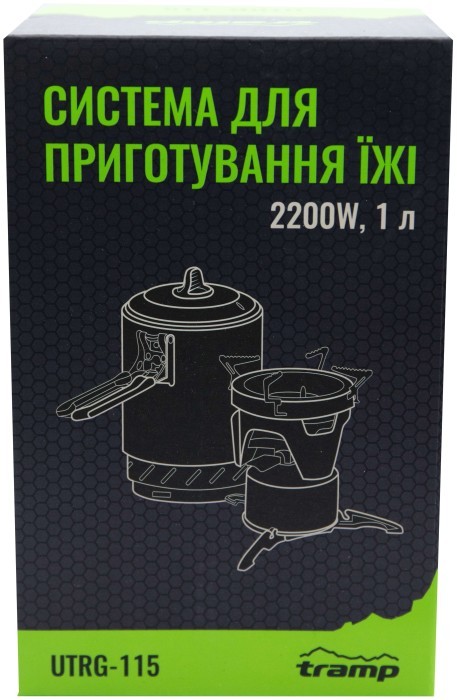 Система для приготування їжі Tramp 1,0л olive UTRG-115, укр, укр