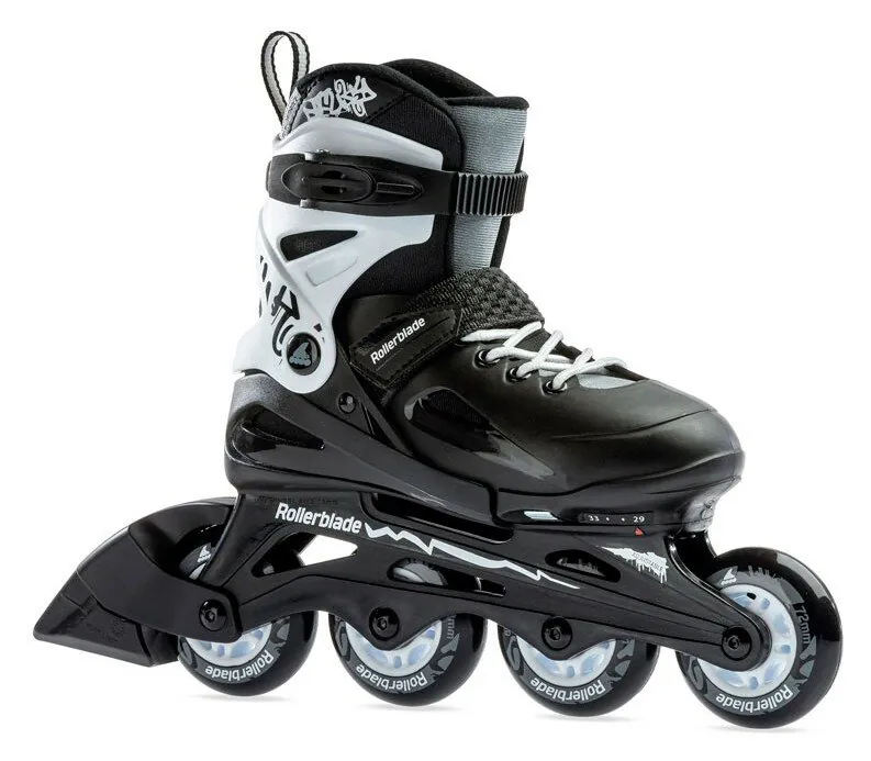 Роликові коньки дитячі Rollerblade FURY 29-33 (185-210мм) Black/white (07067000) (185-210мм)