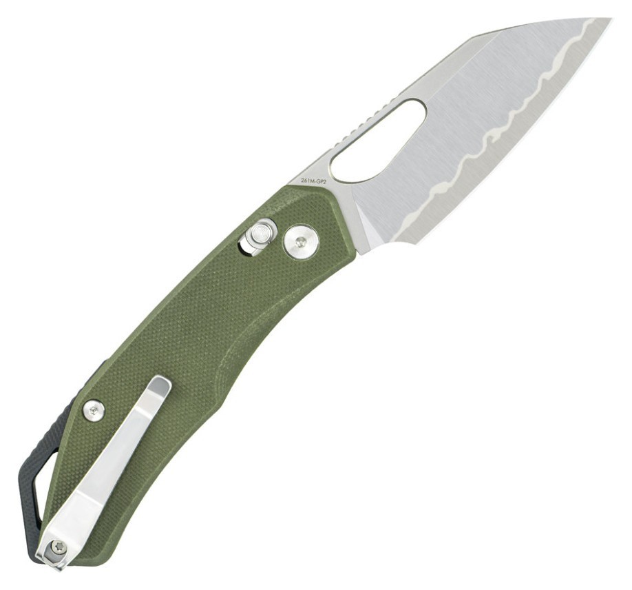 Нож складной SRM Cub 261M-GP2, зеленый