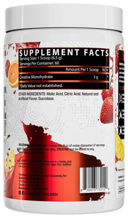 Creatine Monohydrate - 390g Fruit Punch