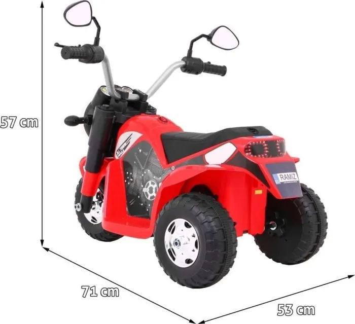 Дитячий акумуляторний мотоцикл RAMIZ MiniBike червоний