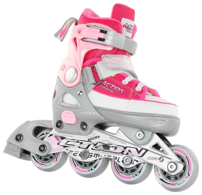 Роликовые коньки Action ANNY/Pink/29-32