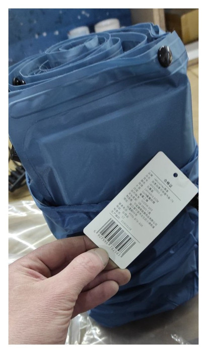 Килимок самонадувний з подушкою Naturehike NH15Q002-D, 25мм, блакитний