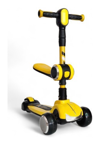 Дитячий самокат з сидінням 2 в 1 Scooter Highend 828A, укр, укр