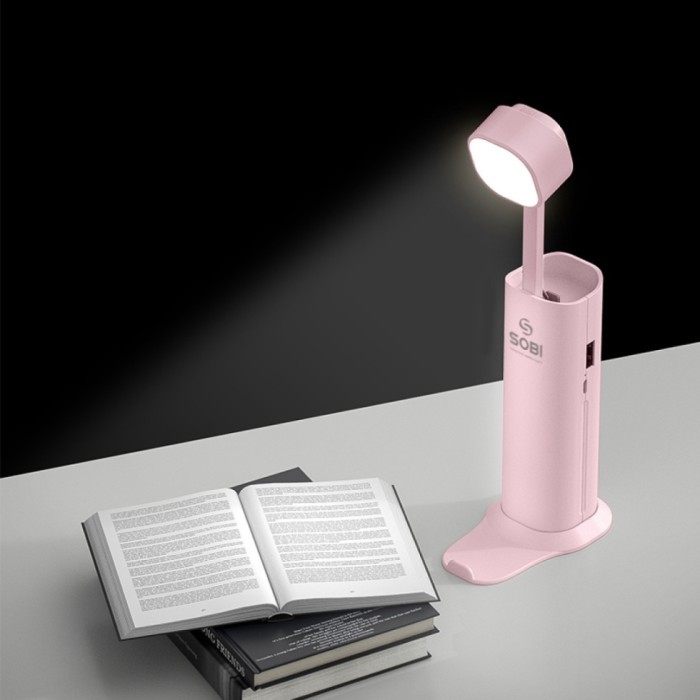 Power Bank Лампа Sobi D16 Pink 5000 mAh